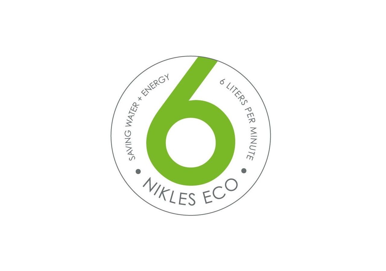 Pomme de douche Piano ronde 250 éco chrome - BP250T05EN - Nikles