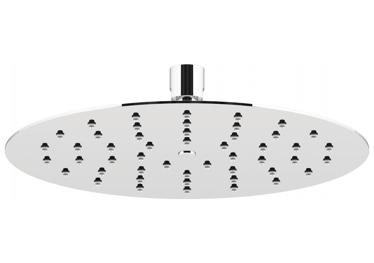 Pomme de douche Piano ronde 250 watersense acier inoxydable très brillant - BPW250T05N - Nikles