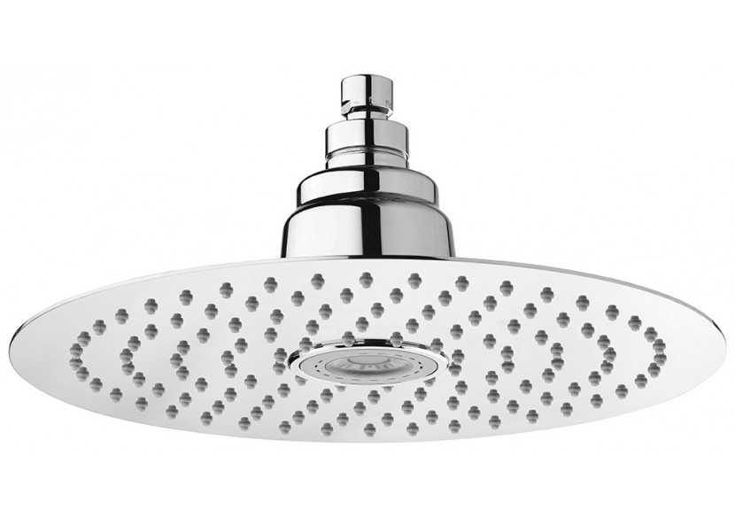 Pomme de douche Piano ronde 300 lumière led blanche acier inoxydable - BTL300R05N - Nikles