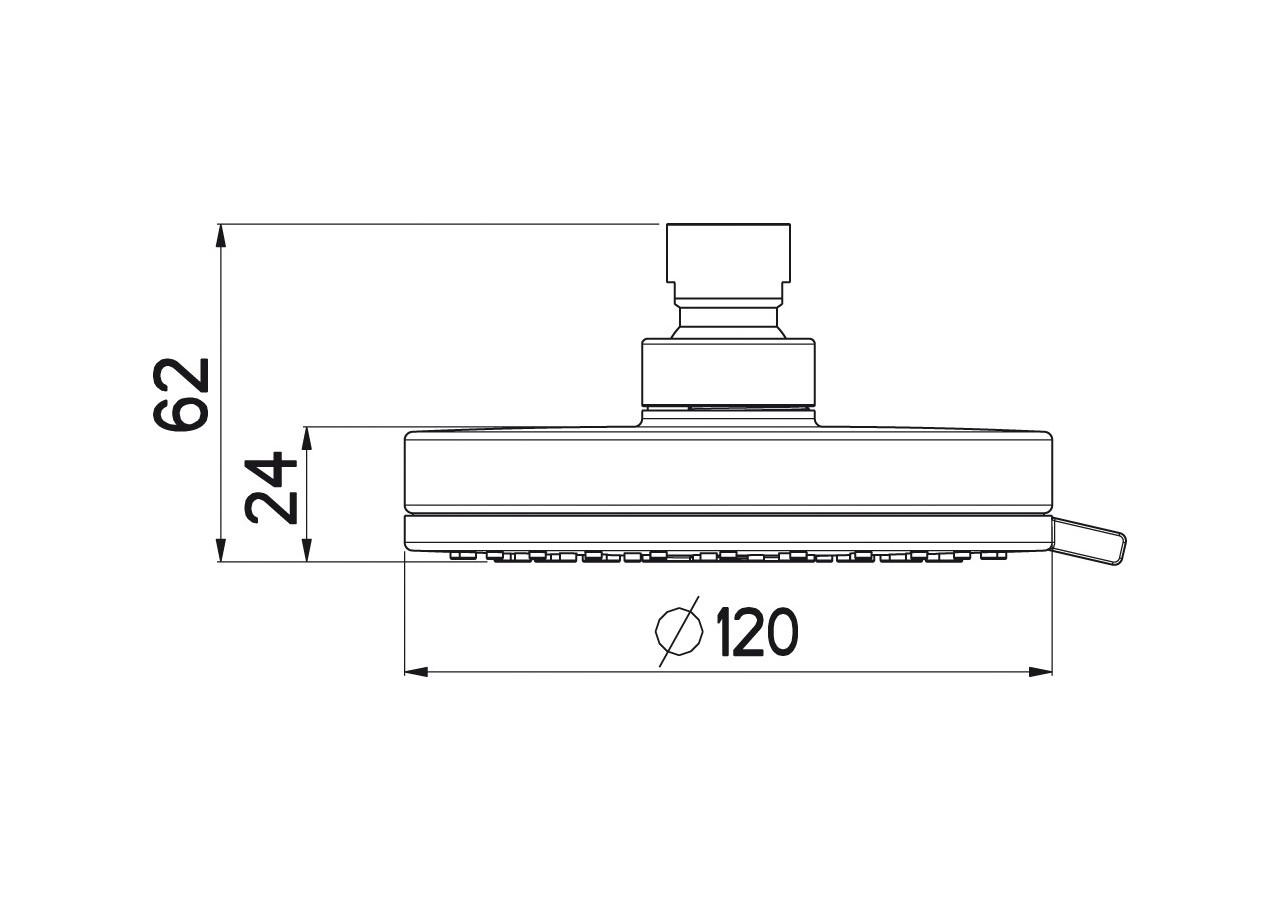 Pomme de douche Pure 120 Duo Airdrop - B3505QDN - Nikles