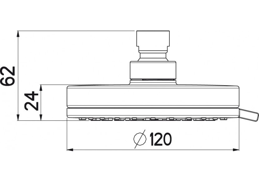 Pomme de douche Pure 120 Duo Airdrop - B3505QDN - Nikles