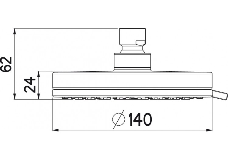 Pomme de douche Pure 140 Duo Airdrop - A3205QDN - Nikles 2