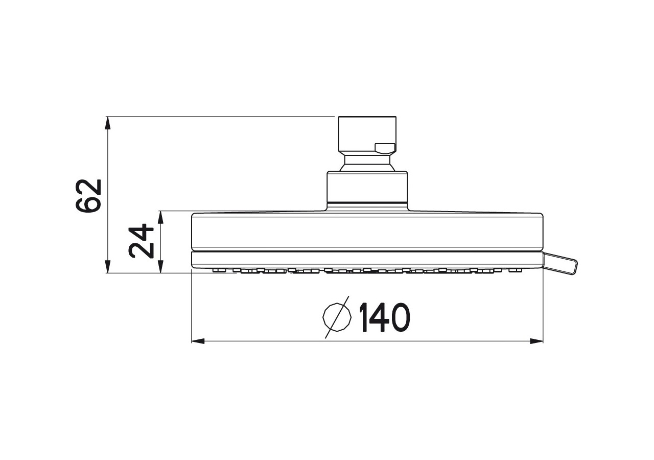 Pomme de douche Pure 140 Duo Airdrop - A3205QDN - Nikles