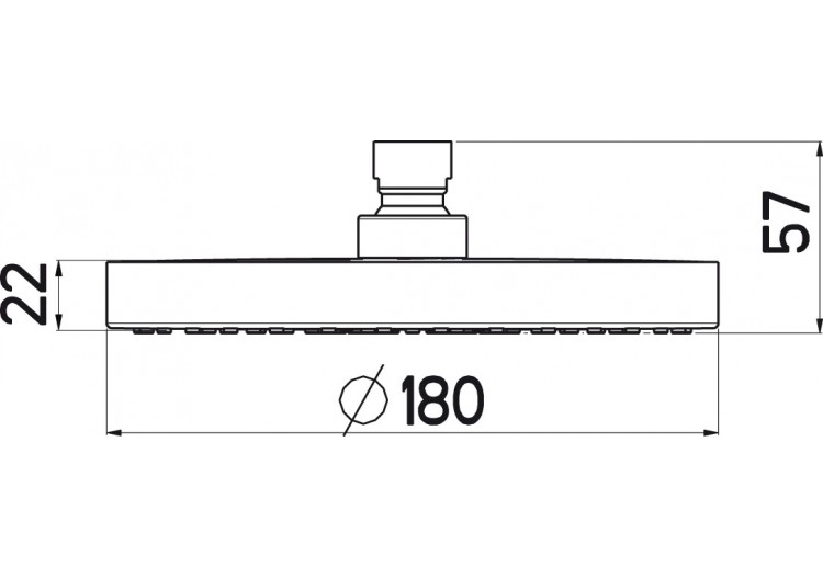 Pomme de douche Pure 180 Uno Airdrop - B3405N - Nikles 2