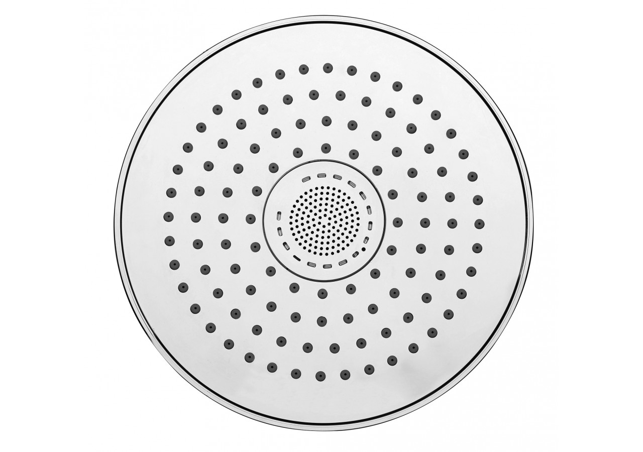 Pomme de douche sonore ronde 200 - BT200R05-BTHN - Nikles