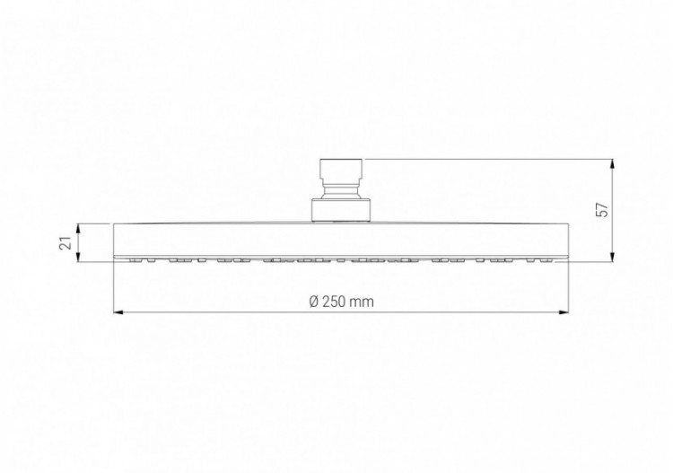 Pomme de douche Techno 250 Airdrop© chrome - BH4005N - Nikles 2