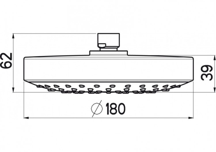 Pomme de douche XL Techno 180 - A3605N - Nikles 2