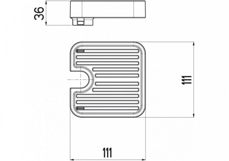 Porte-savon Quadro - H104605N - Nikles 2