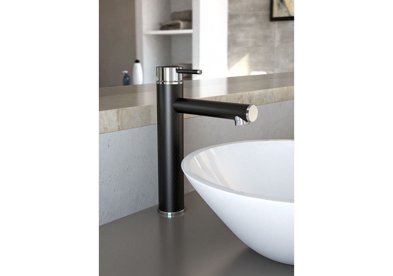 Robinet de lavabo haut Architect carbone - FBT.01.001.51N - Nikles