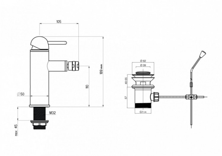 Robinet de lavabo Rondo chrome - FRA.01.001.05N - Nikles 2