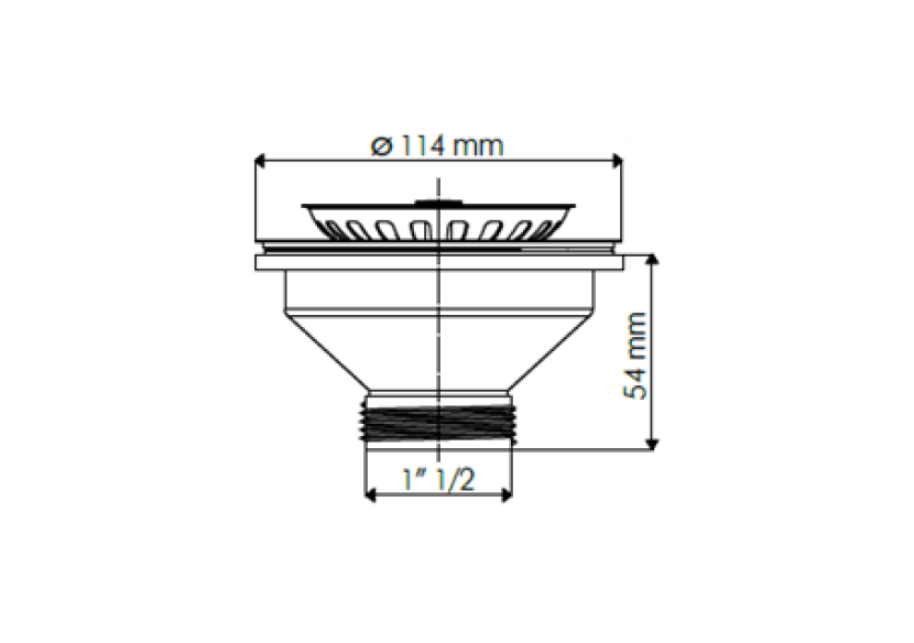 Bonde manuelle Ø 114mm panier inox - 19-P65/04 - Fisc Bonde manuelle Ø 114mm panier inox - 19-P65/04 - Fisc