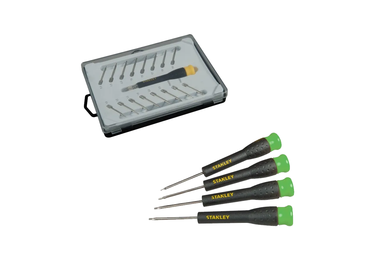 Lot de Micro Tournevis – Jeu de 4 Torx & Jeu de 16 Multilames