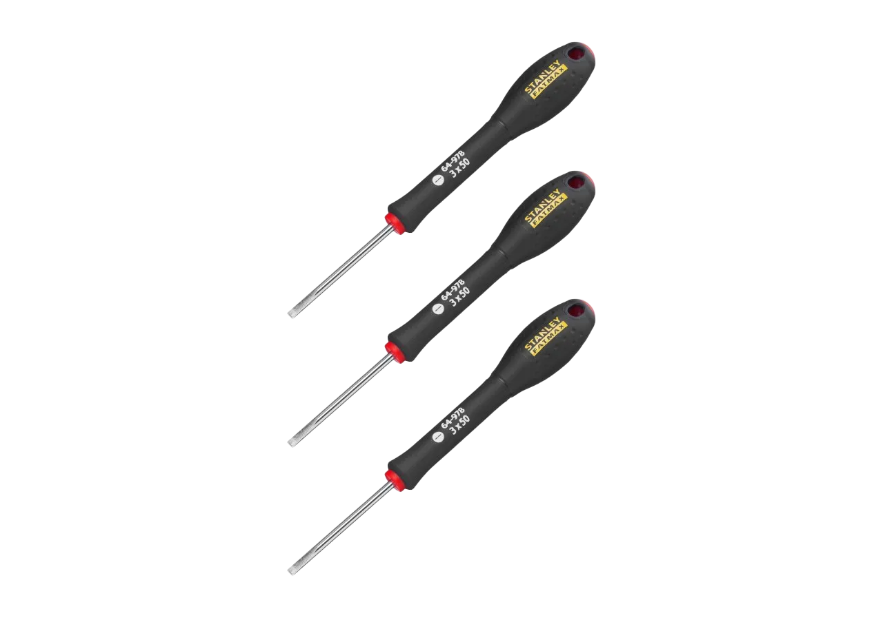Lot de 3 Tournevis Électricien FATMAX – 3x50mm & 3,5x75mm & 6,5X200mm