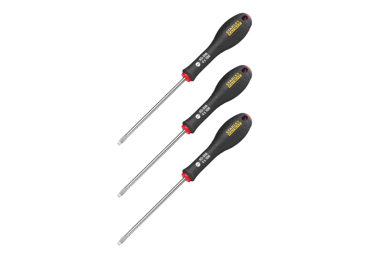 Lot de 3 Tournevis Mécanicien FATMAX – 10x200mm, 12x250mm & 2,5x75mm