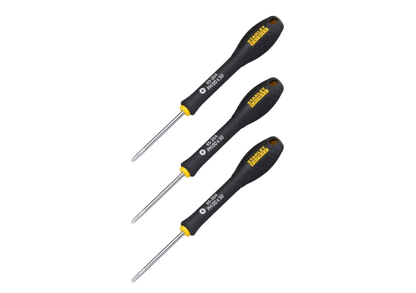 Lot de 3 Tournevis Phillips FATMAX – PH1X250mm, PH2X250mm & PH3X150mm