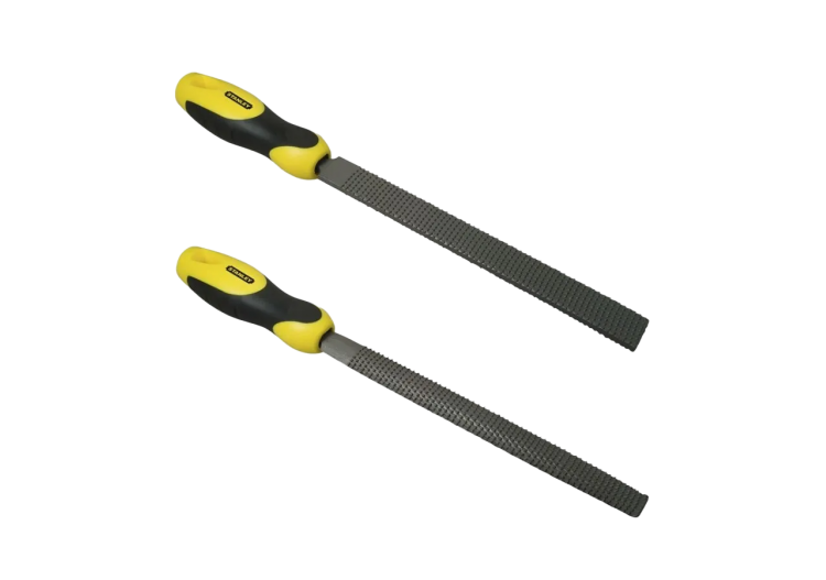 Lot de Râpes – Plate Gros Piqûre 200mm & Demi-Ronde Moyenne Piqûre 200mm