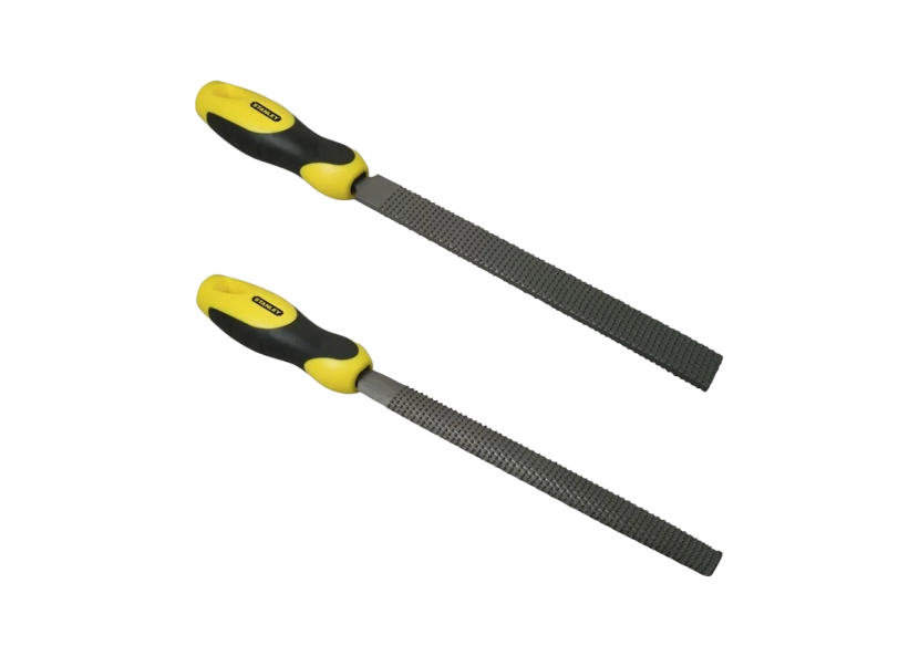 Lot de Râpes – Plate Gros Piqûre 200mm & Demi-Ronde Moyenne Piqûre 200mm