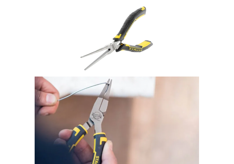 Lot de Pinces FATMAX – Mini Becs 1/2 Ronds Extra Longs 150mm & Becs Plats 160mm