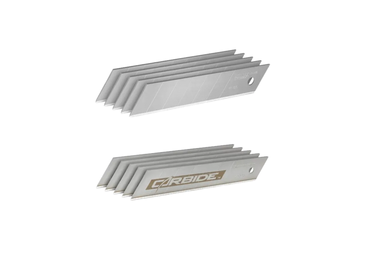 Lot de Lames de Cutter 25mm FATMAX – Carte de 5 Lames Standard & Carte de 20 Lames au Carbure de Tungstène