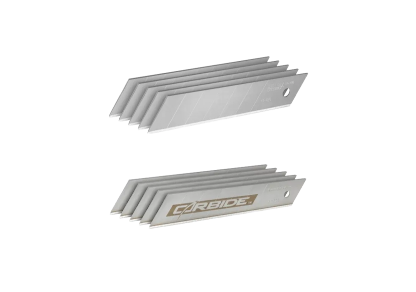 Lot de Lames de Cutter 25mm FATMAX – Carte de 5 Lames Standard & Carte de 20 Lames au Carbure de Tungstène