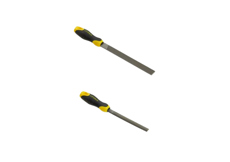 Lot de Limes – Plate Bâtarde 200mm & Demi-Ronde Mi-Douce 150mm