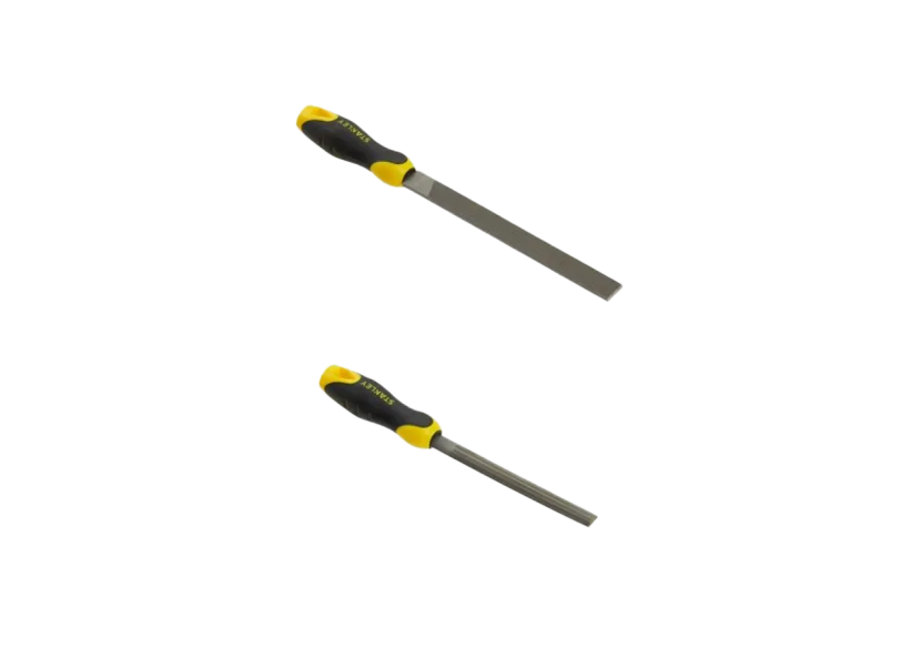Lot de Limes – Plate Bâtarde 200mm & Demi-Ronde Mi-Douce 150mm
