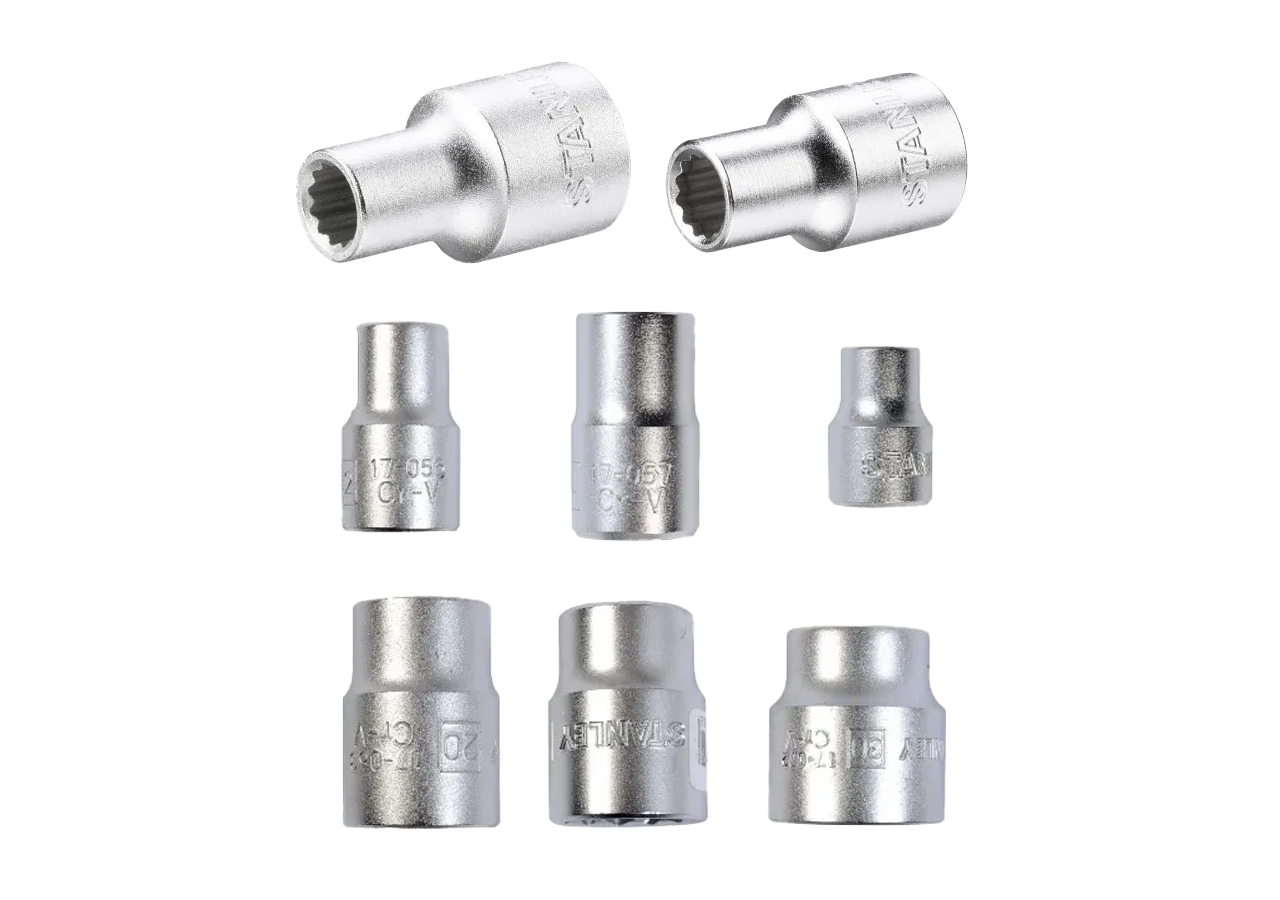 Lot de Douilles 1/2" 12 Pans