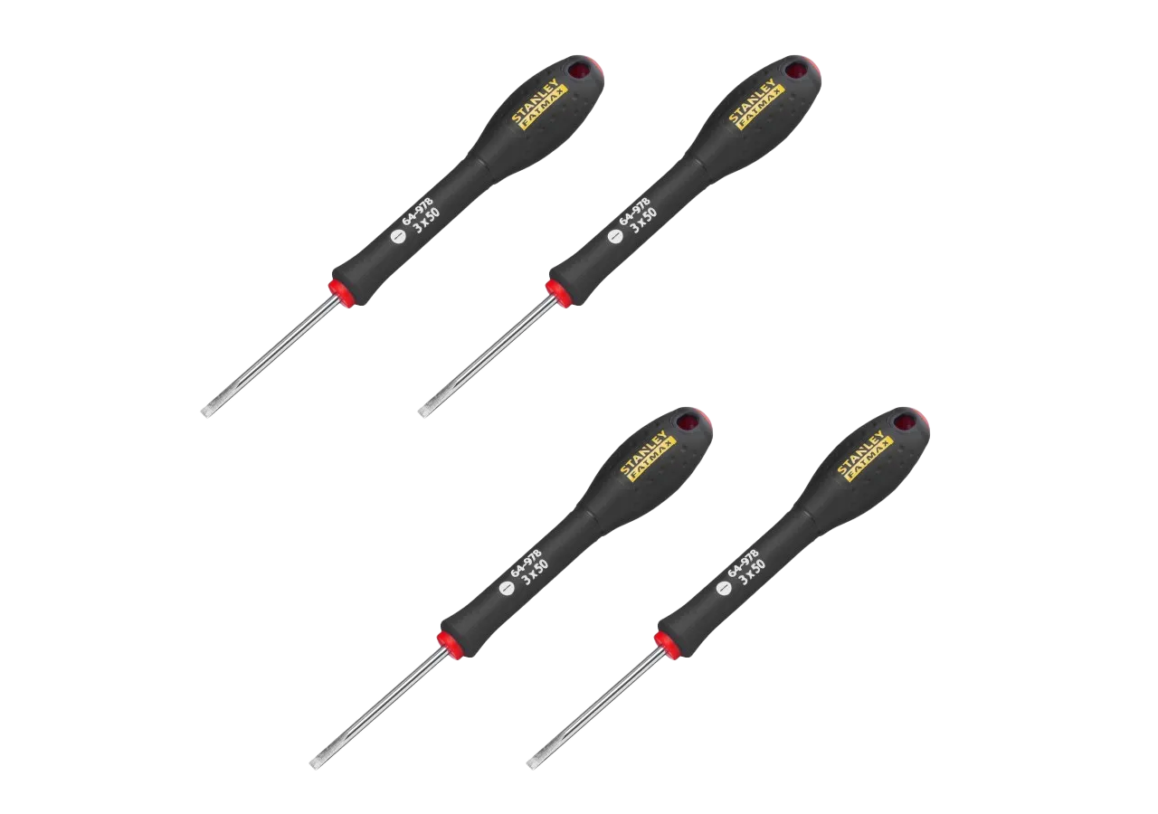 Lot de Tournevis Électricien FATMAX – 3,5x75mm, 2,5x50mm, 4x100mm & 5,5x150mm