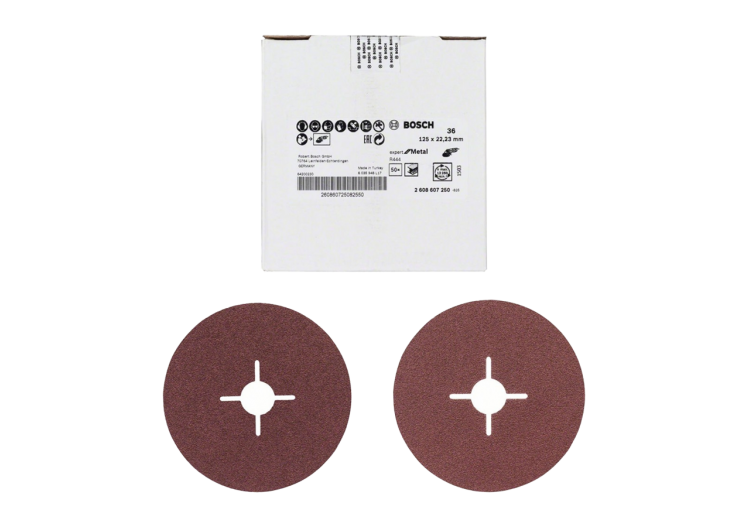 Lot de Disques Abrasifs – R444 Ø125mm Grain 36, Abrasifs Fibrés Ø125mm (G60 & G80 EFM)