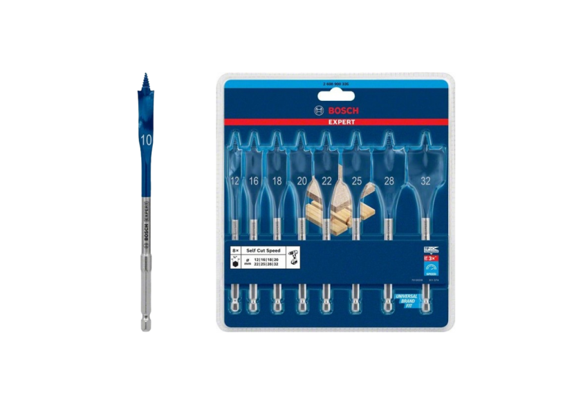 Lot de Mèches Plates Expert SelfCut Speed – 10x152mm & Set de 8pcs