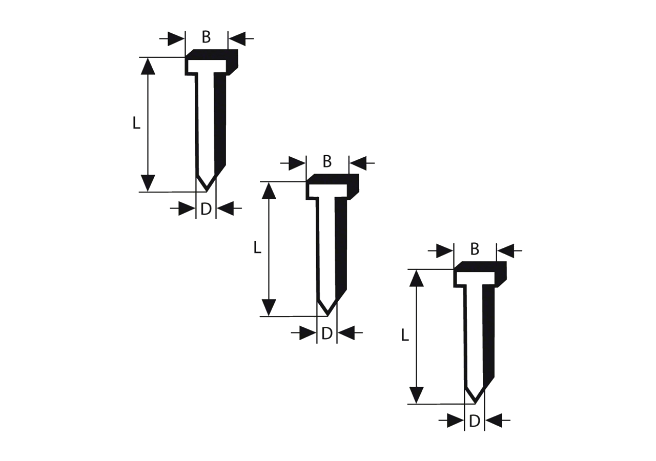 Lot de Pointes Galvanisées – 2000 pcs (ø1,6x32mm, ø1,6x38mm) & 2500 pcs (16G 1,6x45mm)