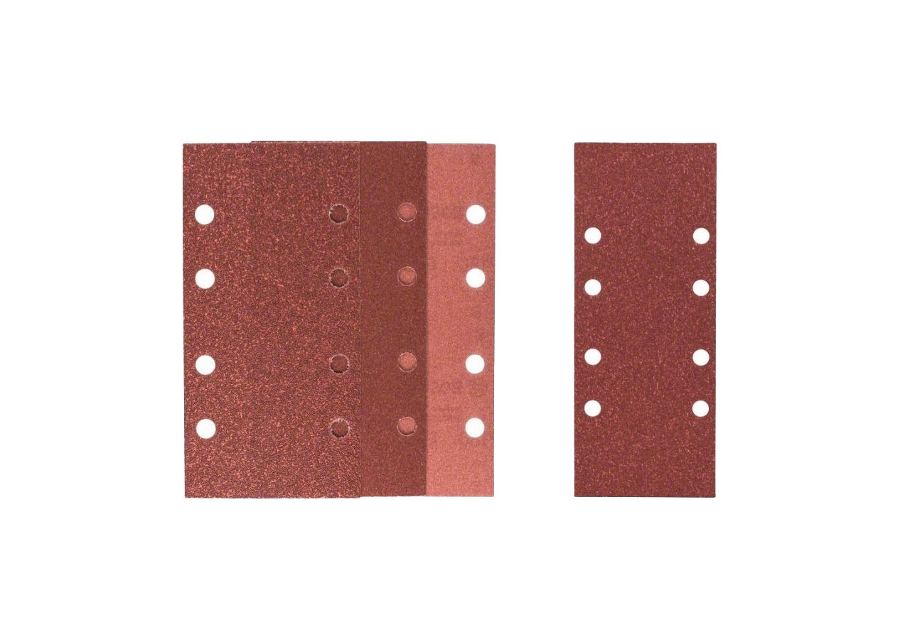 Lot d'Abrasifs Vibrants Auto-agrippants – 93x185mm (G60, G120, G180, 8 Trous) et 93x230mm (G80, 8 Trous)
