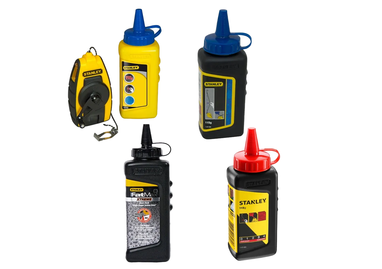 Kit de traçage 9 M + poudres bleue, noir et rouge