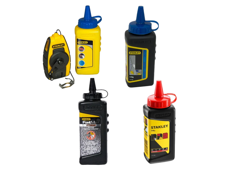 Kit de traçage 9 M + poudres bleue, noir et rouge