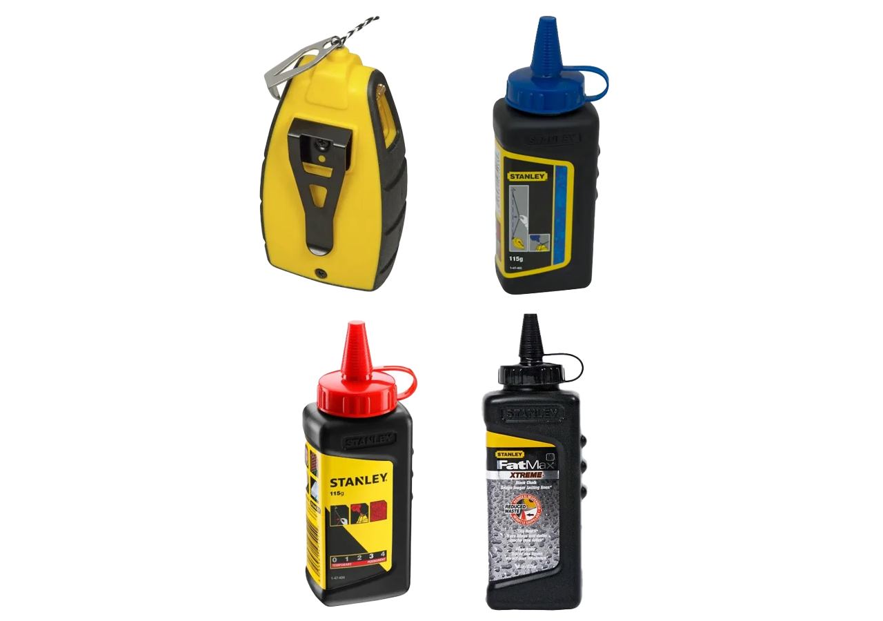 Kit de traçage compacte  9 M + poudres bleue, noir et rouge