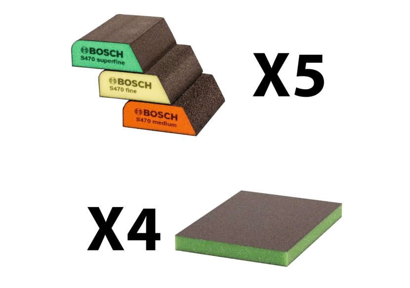 Kit d'éponges de ponçage