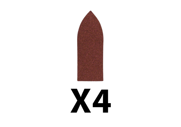 20 feuilles abrasives G120 rectagle + delta