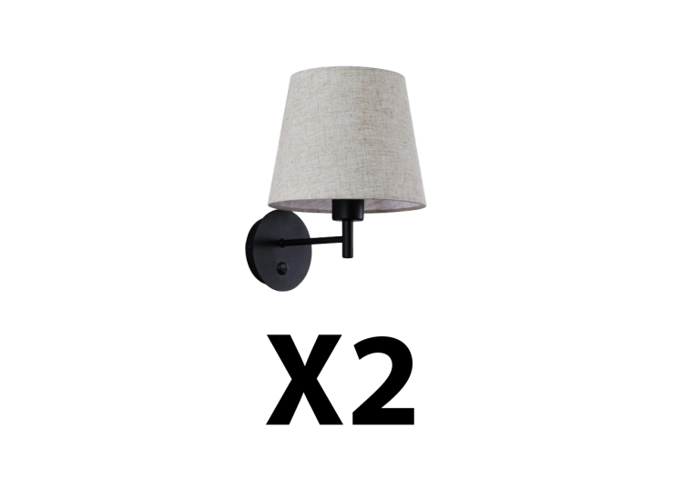 2 appliques murales RIGA