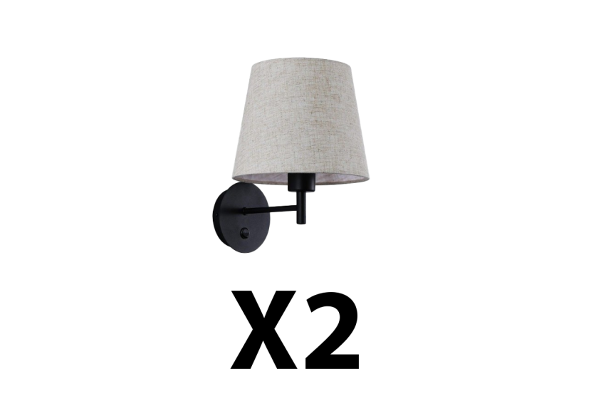 2 appliques murales RIGA