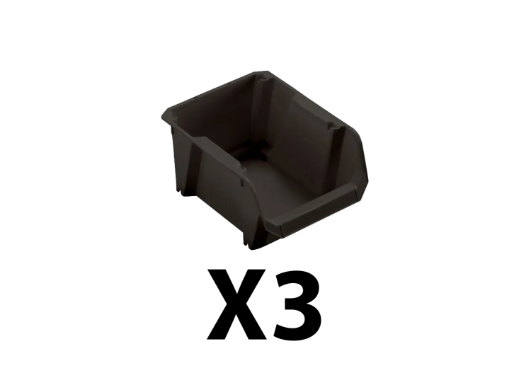 3 bas à bec N°3 noir