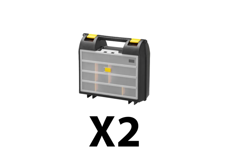 Lot de 2 boites à outils 36 cm