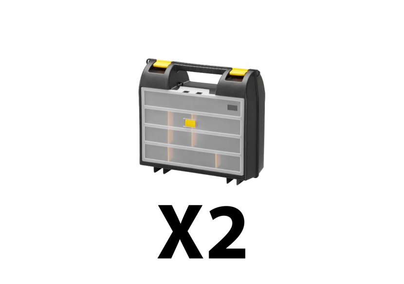 Lot de 2 boites à outils 36 cm