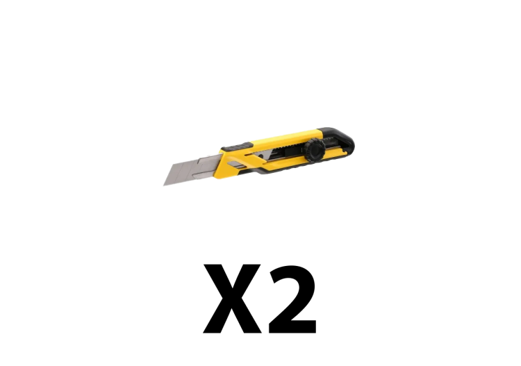Lot de 2 cutters 18 mm