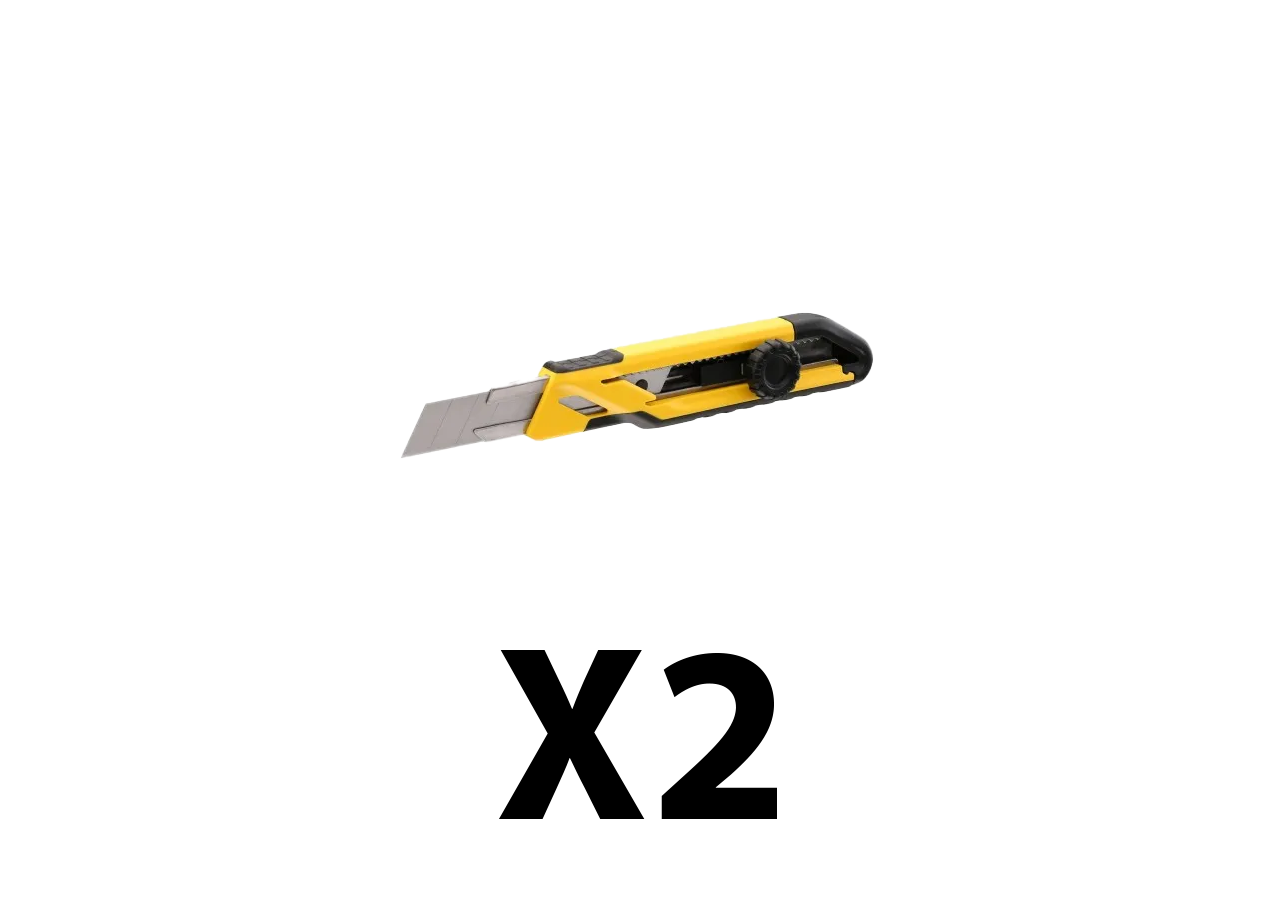 Lot de 2 cutters 18 mm