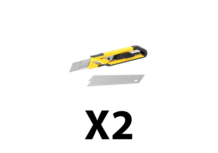 Lot de 2 cutters 18 mm