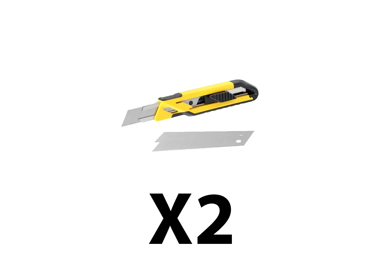 Lot de 2 cutters 18 mm