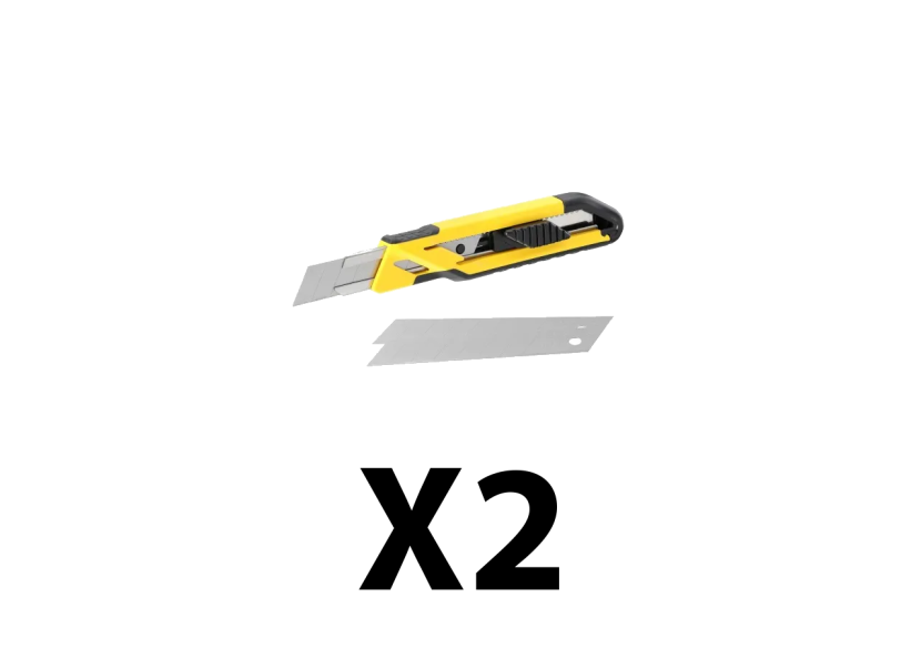 Lot de 2 cutters 18 mm
