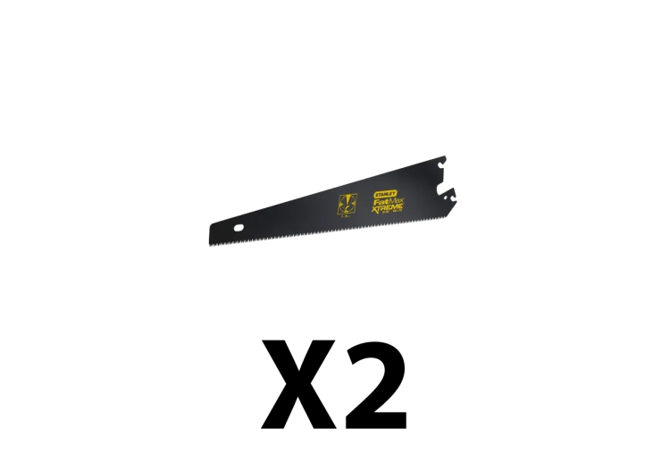 2 lames de scie Instanchange Stanley FATMAX 500 mm