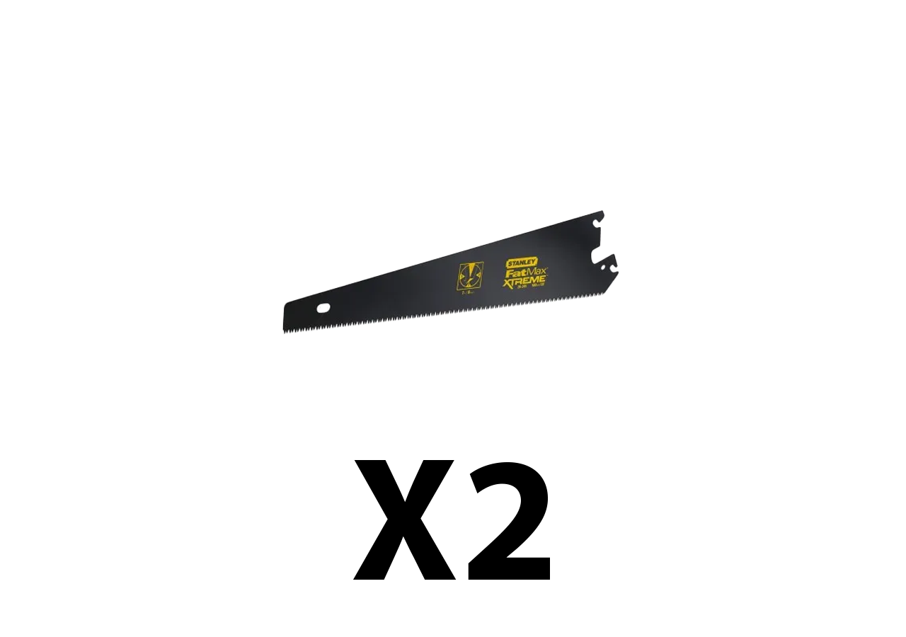 2 lames de scie Instanchange Stanley FATMAX 500 mm