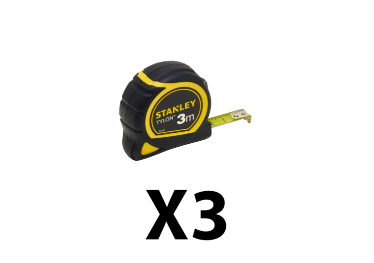 Lot de 3 metres 3 M x 12,7 mm